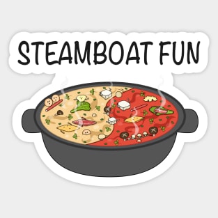 Steamboat Fun Sticker